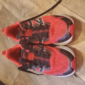 Red and grey Newbalance sneakers size 8.5
